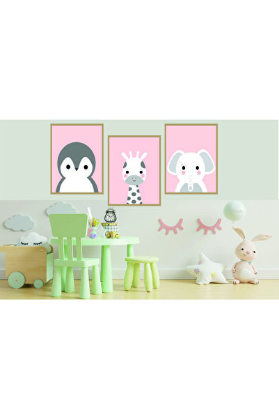 RET Dizayn Set de mobilier pentru camera copiilor, masă decorativă retro din ...