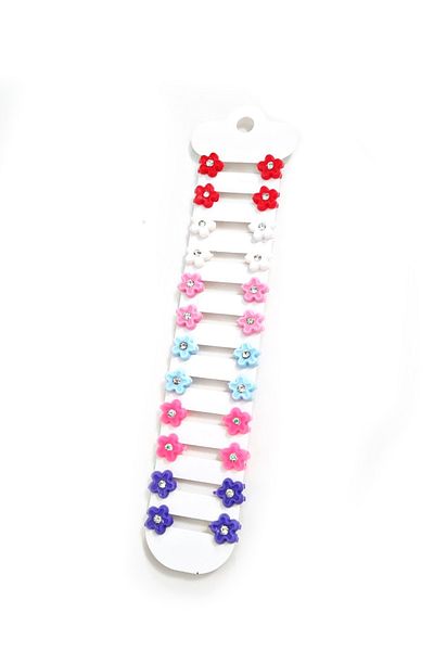 Zupimo Hair Beads - Easy to Close Hair Ornament with Flower Pattern 24 Pieces