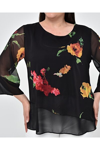 Javelin Collection Lined Chiffon Printed Blouse