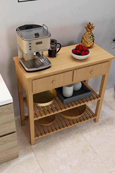 diaraz Ahşap Masif Ceviz Renk Dresuar Modelleri Şık Tasarım Mutfak Mobilya Ür...