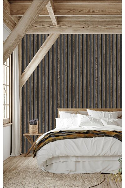 Oskar Duvar Çıtası Görünümlü 3d Duvar Kağıdı(5m2)