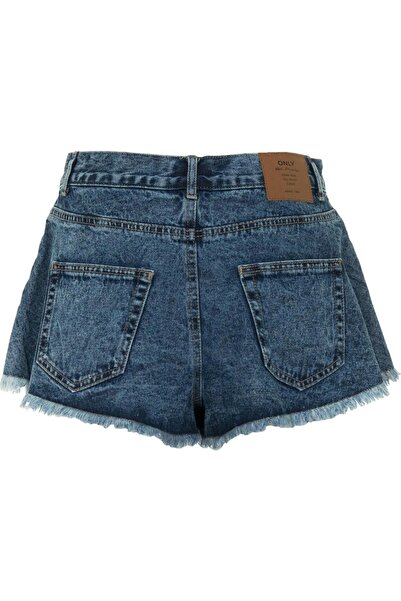 ONLY Γυναικείο τζιν σορτς Onlchıara Wave Raw μπλε