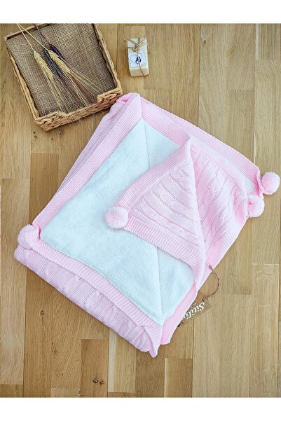 Sitilin Baby Girl Pink Knitwear Blanket Welsoft