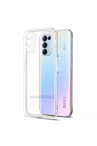 NANOSPACE Oppo Reno 5 Clear 1. Sınıf Şeffaf Silikon Kılıfı