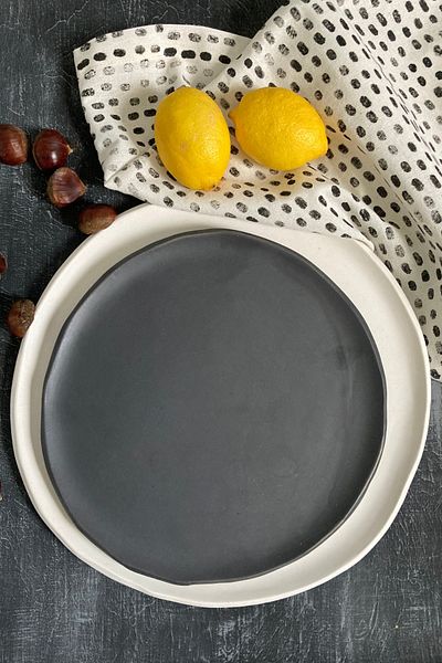 Beige & Stone Natural Stone Handmade Plate 23 Cm