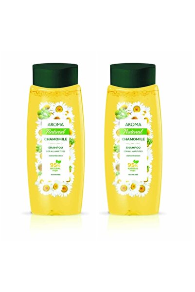 AROMA NATURAL Tüm Saçlar Için Papatya Özlü Şampuan 2 X 400 Ml