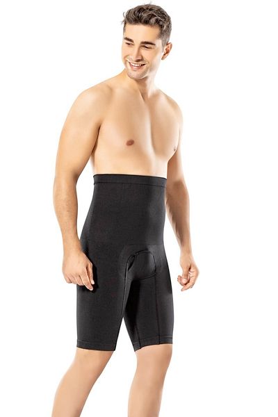 Formfit Men's Black Size Reducing Seamless Men's Corset with Stomach