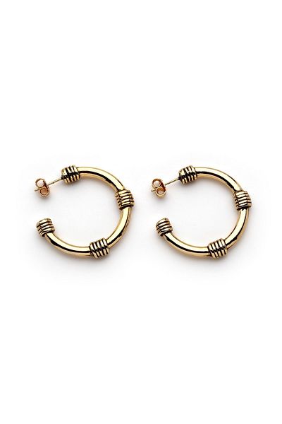 Mon Reve Lily Hoop Earrings