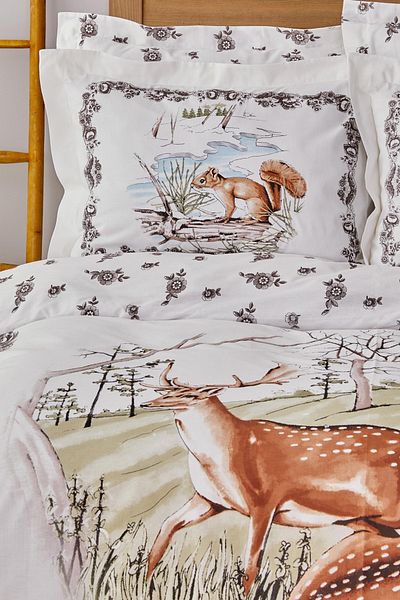 Karaca Home Комплект двоен юрган Legend Grove, кафяв, 100% памучен