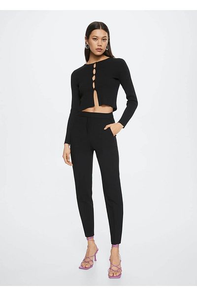 MANGO Woman Pantaloni skinny cu picioare scurte