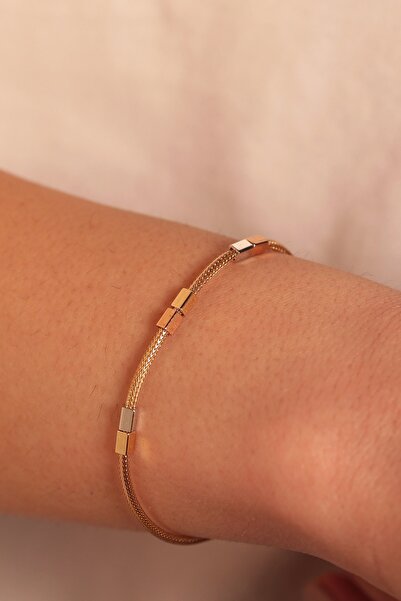 Adil İdil Kuyumculuk 14 Ayar Hasır Zincir Küp Plaka Künye