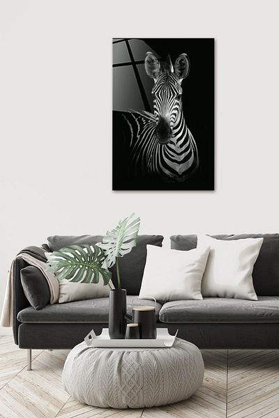 Decorita Animals| Glass Table| Zebra| 40cm X 60cm