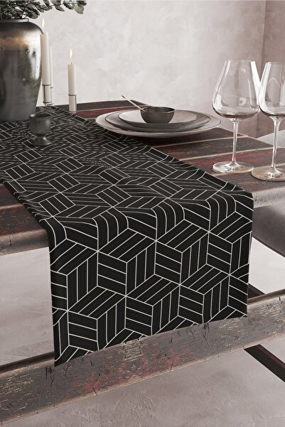 Vagonik Crno-bela kocka Sa deznom Digitalna štampa kom Stolni raner 140x40