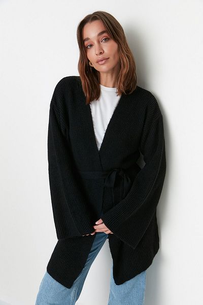 Trendyol Modest Cardigan - Black - Regular fit