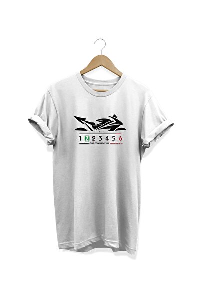 WİDİ 1n23456 Tricou alb imprimat