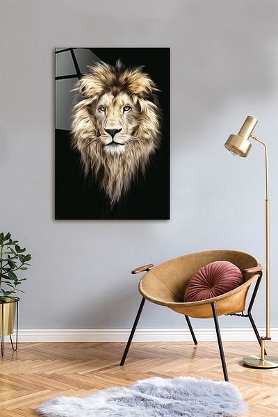 Decorita Animals| Glass Table| Lion| 40cm X 60cm