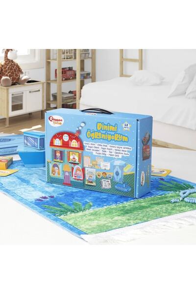 Furkan Neşriyat Dinimi Öğreniyorum Seti Çocuk Eğitici Aktivite - Mavi Renk - ...