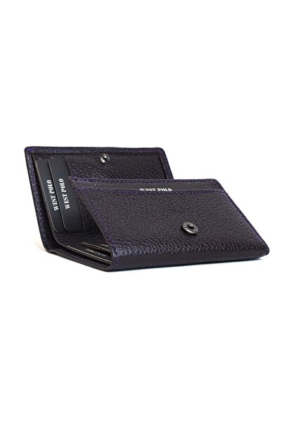 Westpolo Genuine Leather Mini Unisex Wallet Card Holder