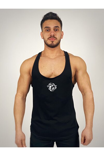 Black İstanbul -Λιοντάρι Strappy Fitness Tank Top