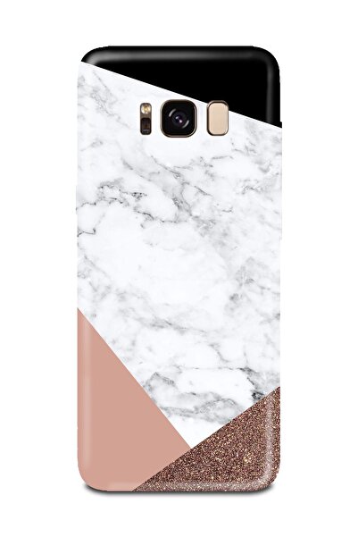 PERAX Samsung Galaxy S8 Kahve Siyah Baskılı Telefon Kılıfı Samsungs8-00001030-56