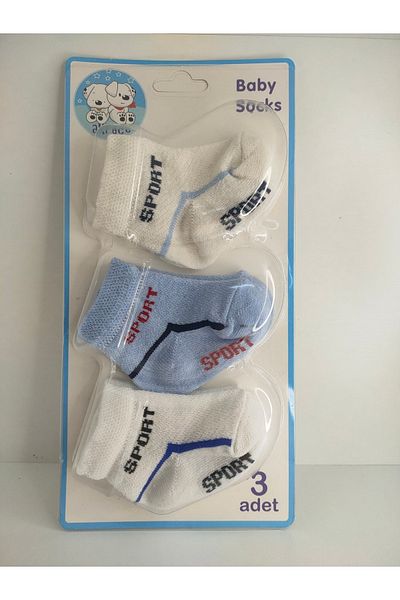Akface Patterned Cotton Men's 0-6 Months Newborn Baby Socks