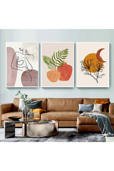 RET Dizayn Σετ Σαλονιού Διακοσμητικό Ρετρό Τραπέζι MDF (με όψη πλαισίου)