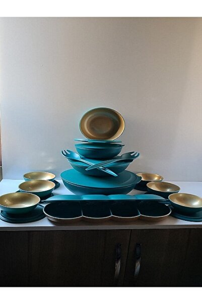 Tupperware Berrak Set 12 Parça (zümrüt & Altın)