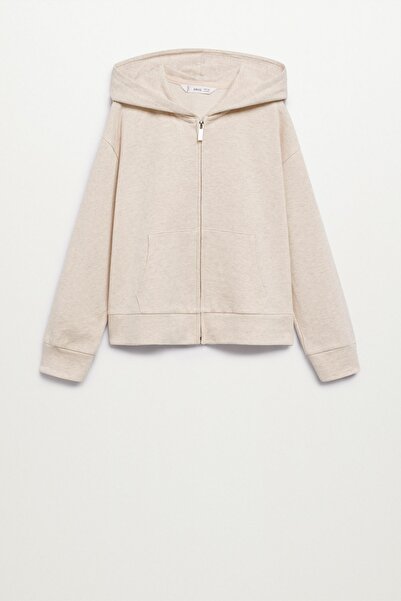 MANGO Kids Devojčica, bež trenirka sa peskom 17023769