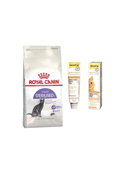 Royal Canin Sterilised Kısır Kedi Maması 15 Kg Gimcat Multi Vitamin 20 gr