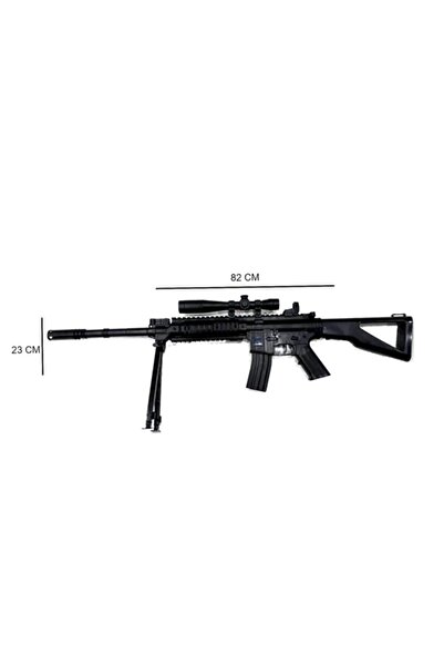 Pocopop Boncuk Atan Keskin Nişancı Tüfeği Lazerli Ve Dürbünlü Gerçek Görünümlü Kanas M-739 2022 Trend Hediye