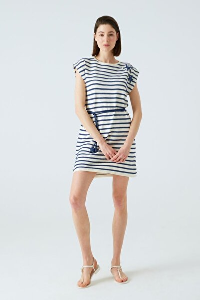 JOIN US Χειροποίητο Star Detailed Marine φόρεμα