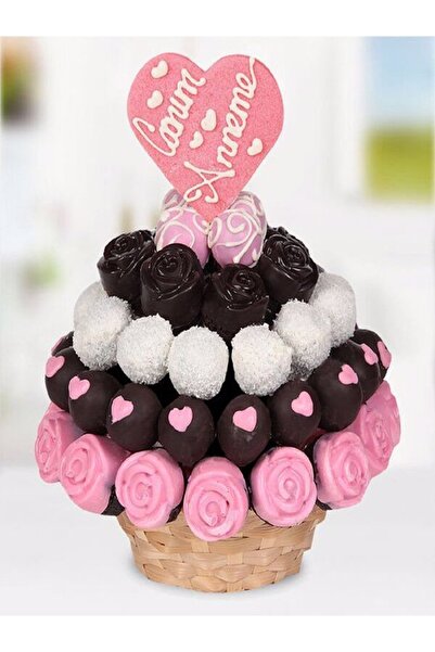 Meyvemis Anneye Çikolata Sepeti