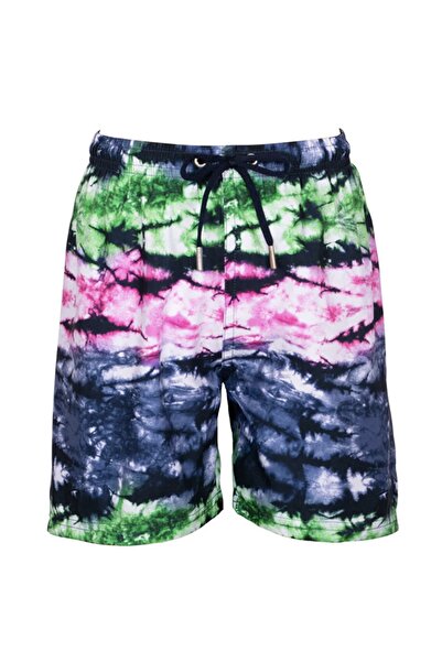 Kom Zazu Tie Dye Patterned Boy's Swim Shorts