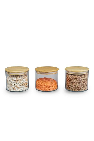 Bambum Melis - Small Glass Storage Set of 3