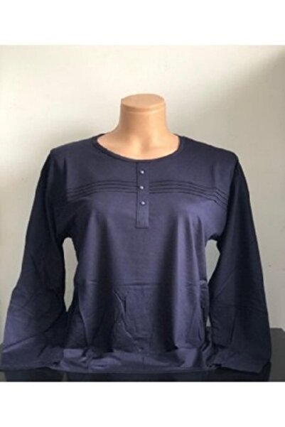 NOBLE STORE Γυναικεία Λύκρα Βαμβακερή Μπλούζα με Καρφωτό Κουμπί Ριγέ Βαμβακερ...