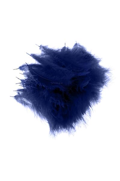 my hediyem Lacivert Süsleme Malzemesi Balon Kuş Tüyü 100 Adet