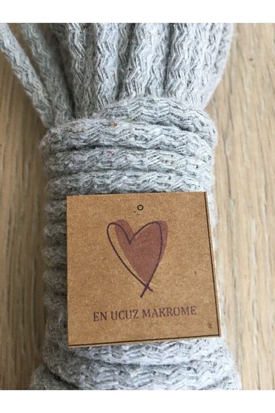 Makromİps Σχοινί Macrame (10 μέτρα) Κορδόνι ύφανσης καλάθι Καλάθι Supla Πιάτο τοίχου Σχοινί πολλαπλών χρήσεων