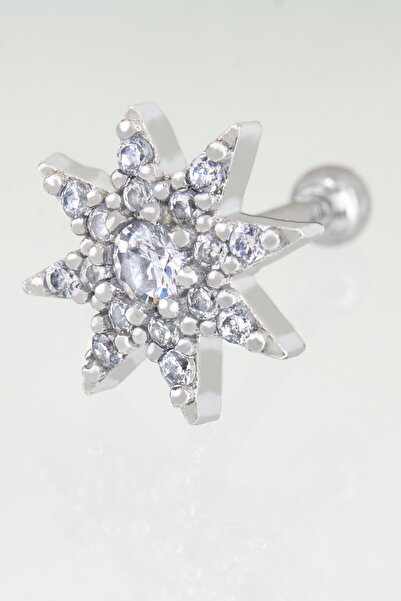Sortie Aksesuar Yıldız Figürlü Zirkon Taşlı Tragus Küpe Piercing 005