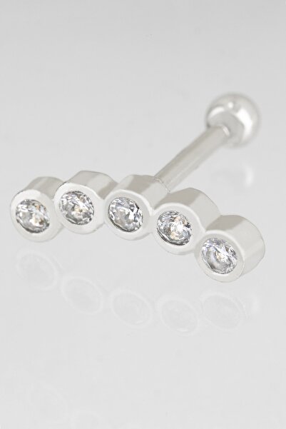 Sortie Aksesuar Su Yolu Taş Figürlü Zirkon Taşlı Tragus Küpe Piercing 010