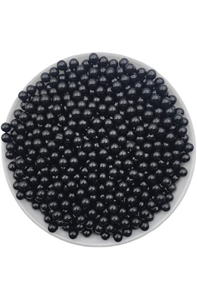 Hedef Bijuteri Deliksiz Inci Boncuk, Deliksiz 5mm Siyah Plastik Çakma Incisi ...