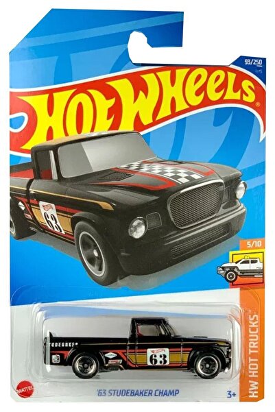 HOT WHEELS 63 سيارة ستوديبيكر تشامب الفردية بمقياس 1/64 سيارة لعبة معدنية