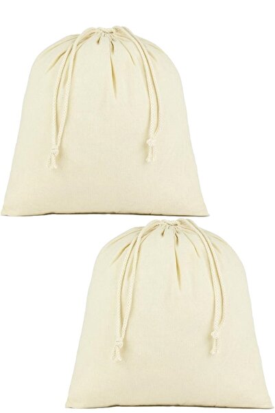 Göcen Ambalaj Çanta 40x40 2 Adet Hambez Kese Bez Kese Bez Torba Saklama Keses...