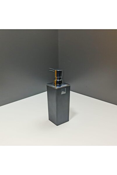 HomeTarz Liza Striped Liquid Soap Dispenser - Kitchen and Bathroom Sink Square