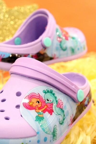 solariz Papuci unisex pentru copii cu caracter sirenă