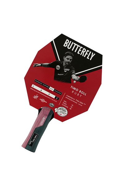 BUTTERFLY 85029 Boll Ruby Ittf Approved Table Tennis Racket