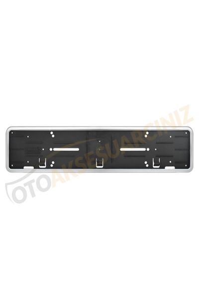 mefsa Tak Kolay Plastik Plakalık Komple Gümüş Gri Çerçeveli Tek