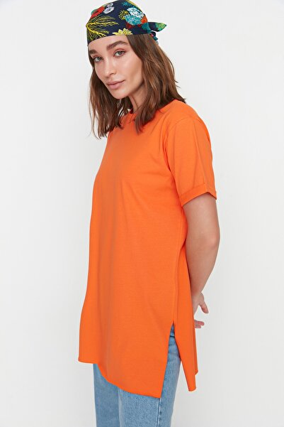 Trendyol Modest T-Shirt - Orange - Regular