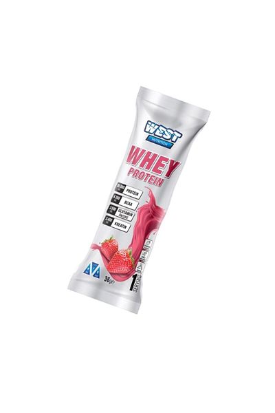 West Nutrition Whey Protein Powder 36 Grams Single Sachet Strawberry Flavored