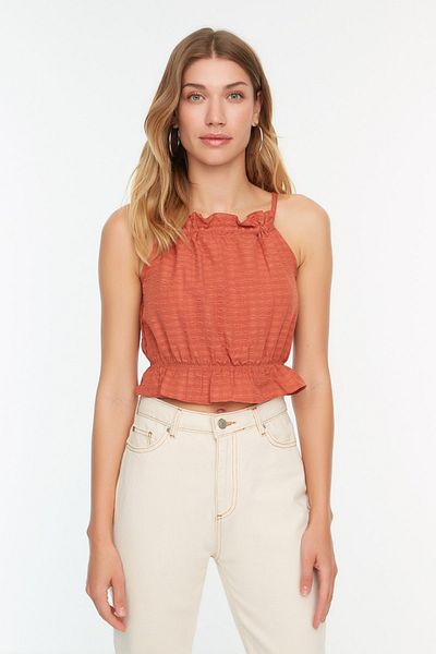 Trendyol Collection Μπλούζα με λουράκι με πλακάκια TWOSS22BZ0183