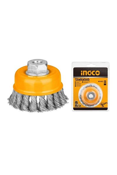 Ingco Twisted Cup Wire Brush 75mm